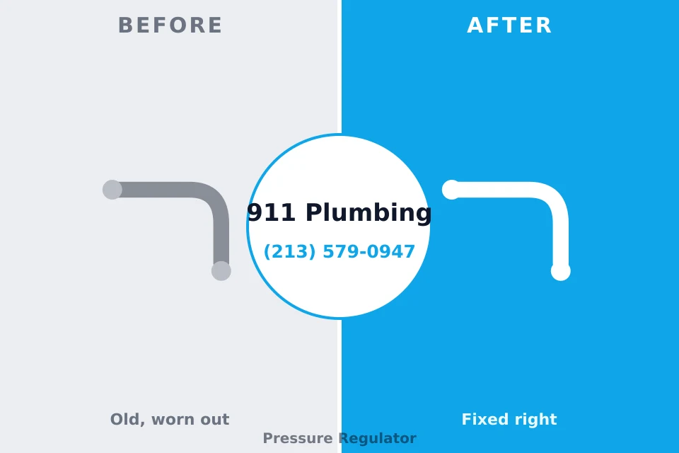 Before and after: plumbing repair Sacred Heart University, CT